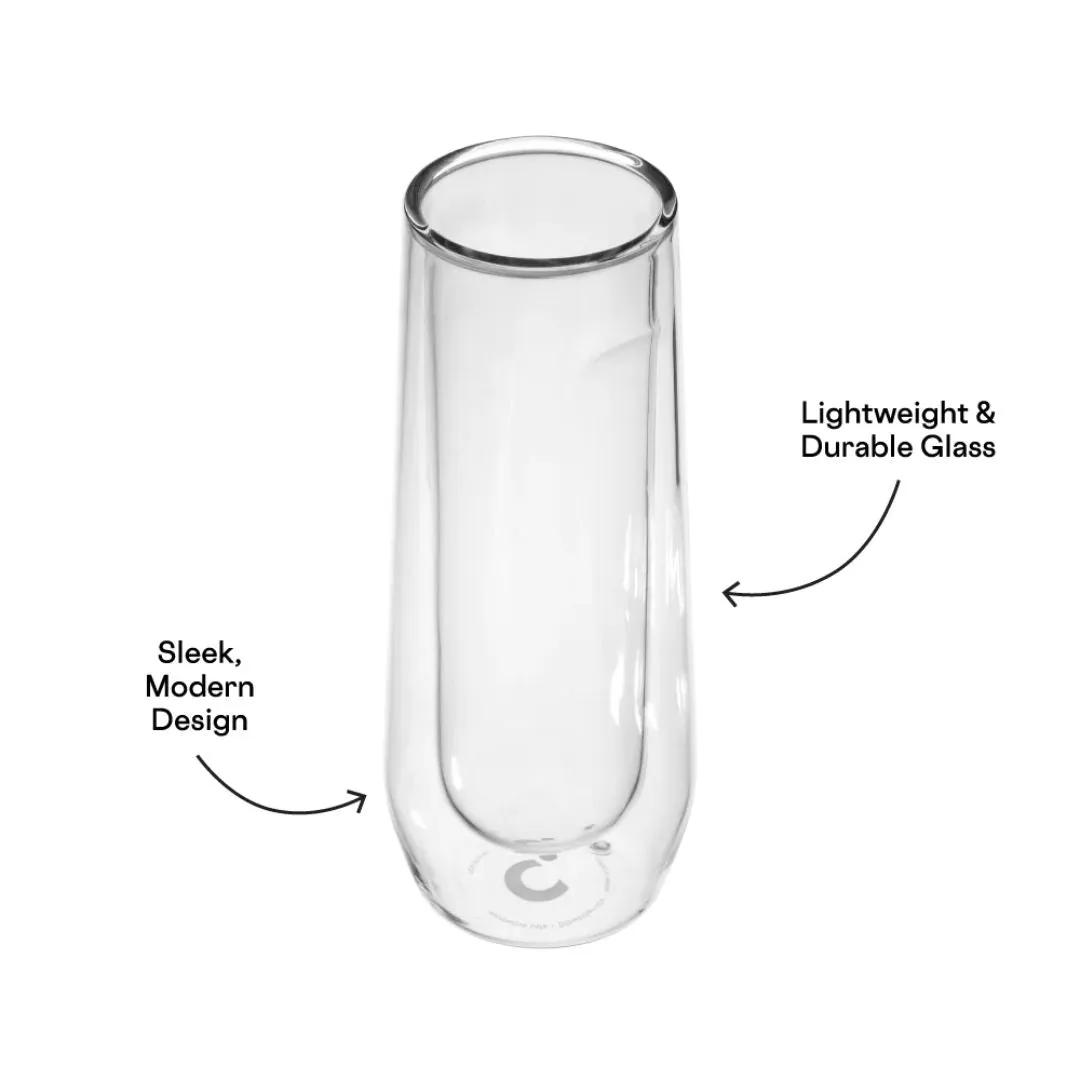 Stemless Flute Glass (Set of 2)
