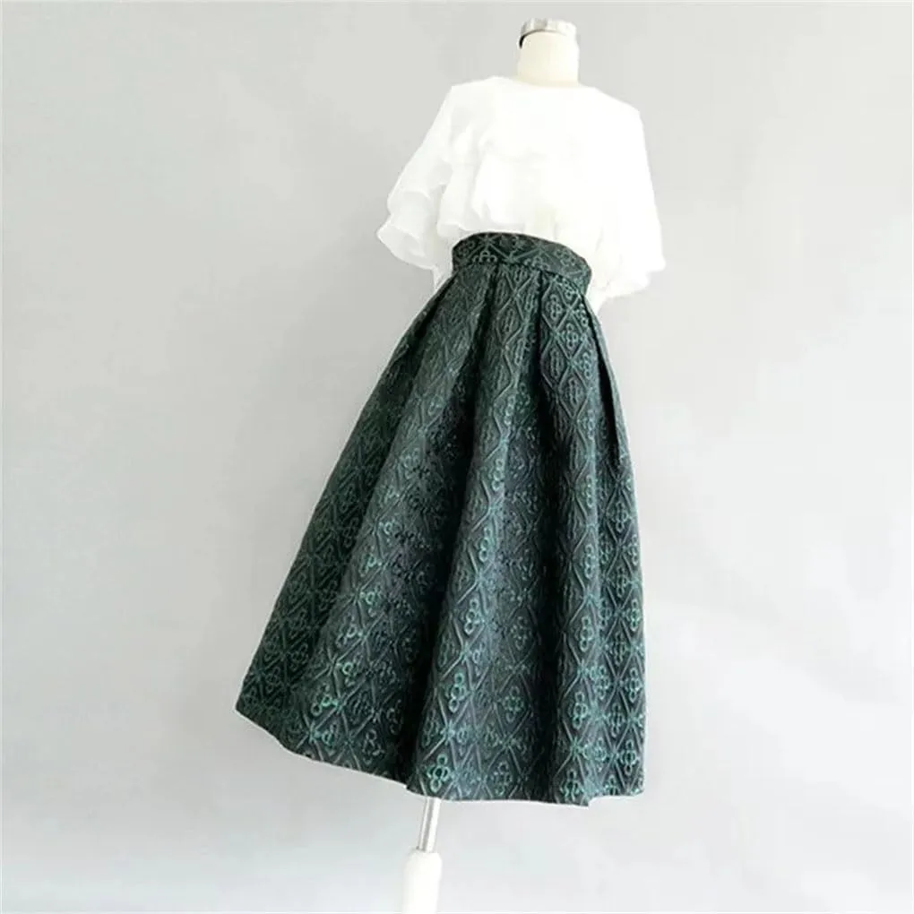 Summer Yellow Beach Dress Elegant High-Waist Pleated Midi Skirt Basic Party Skirt