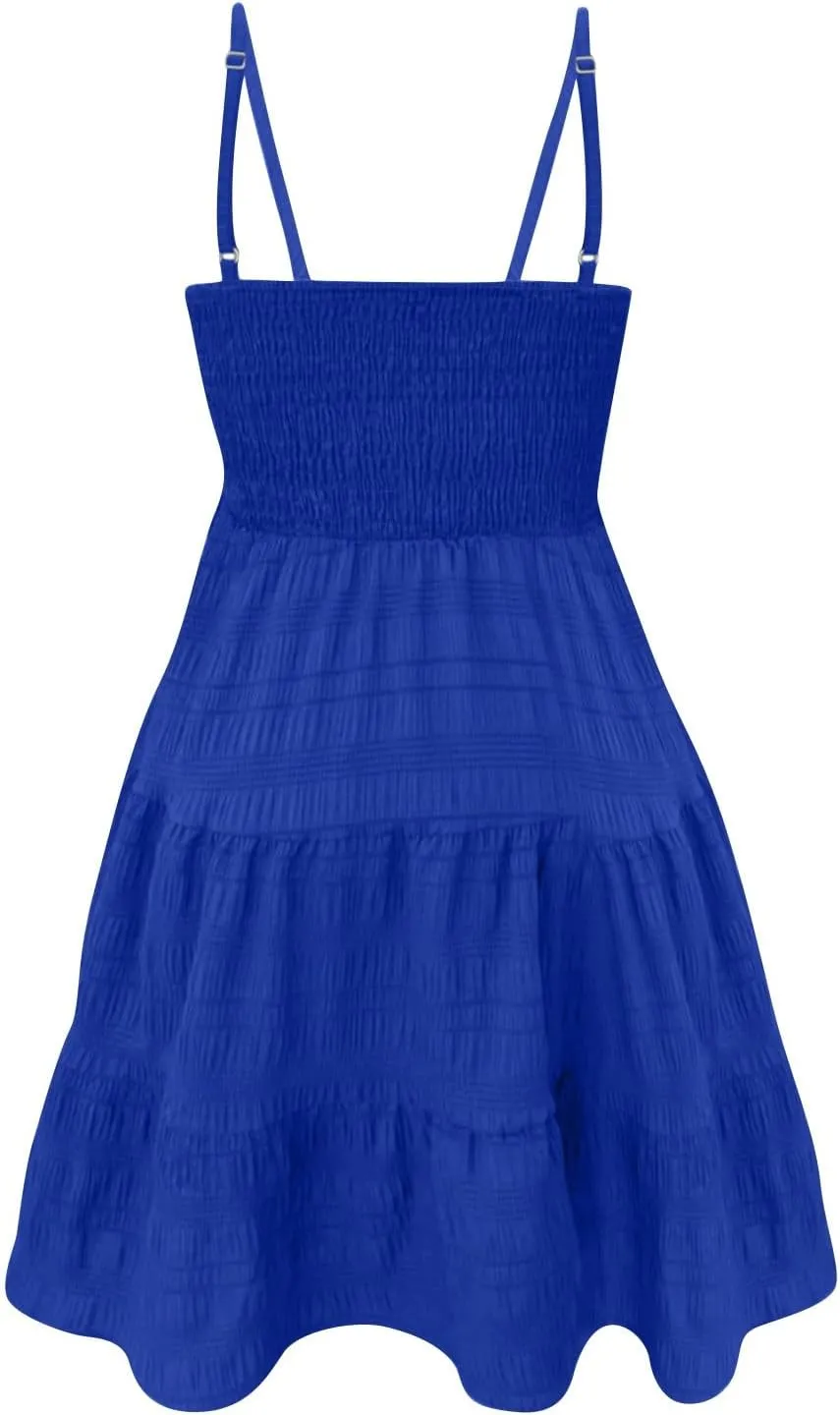 Sundresses for Women 2025 Trendy Sexy Sleeveless Backless Mini Short Summer Dress Beach Party Casual Wedding Dresses