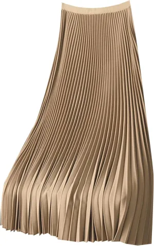 Teen Skirts Solid Color Satin Pleated Skirt Plus Size Versatile Skirt Pencil Skirt Plus Size Retro