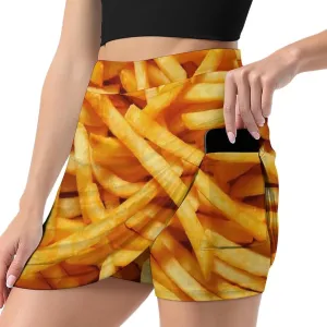 Trouser Skirt,Women's Versatile Stretch Casual Mini Skirt Light Proof