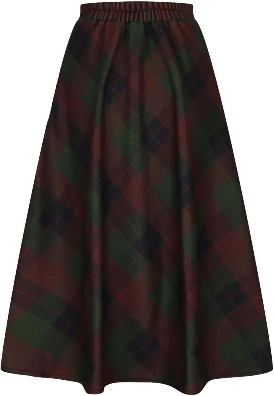 Tweed Skirt for Women High Waisted Pleated A-Line Skirts Stretch Classic Trending Flare Skirts Cute Elegant Skirt