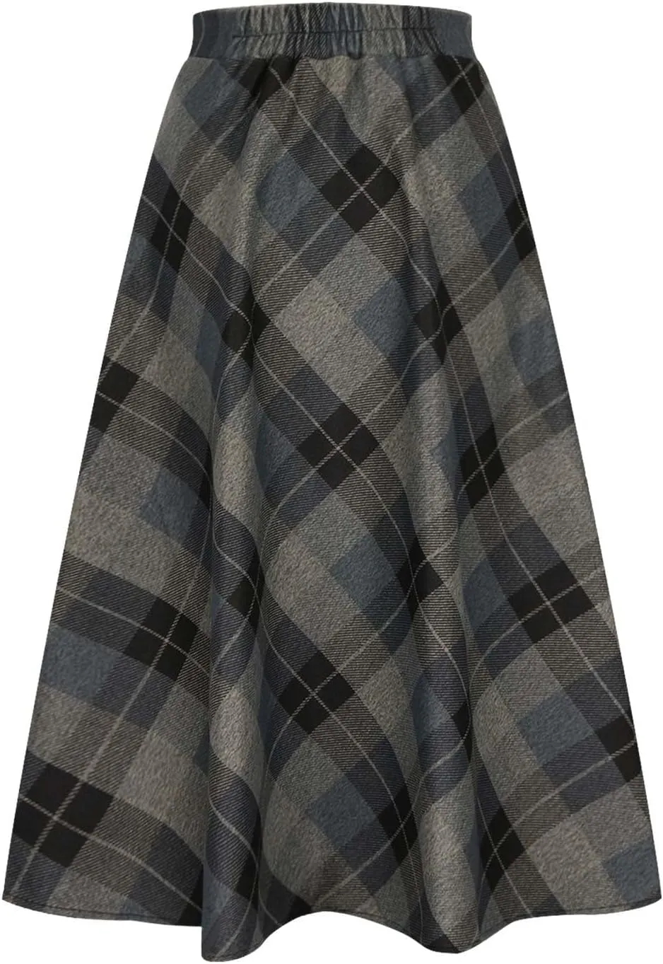 Tweed Skirt for Women High Waisted Pleated A-Line Skirts Stretch Classic Trending Flare Skirts Cute Elegant Skirt