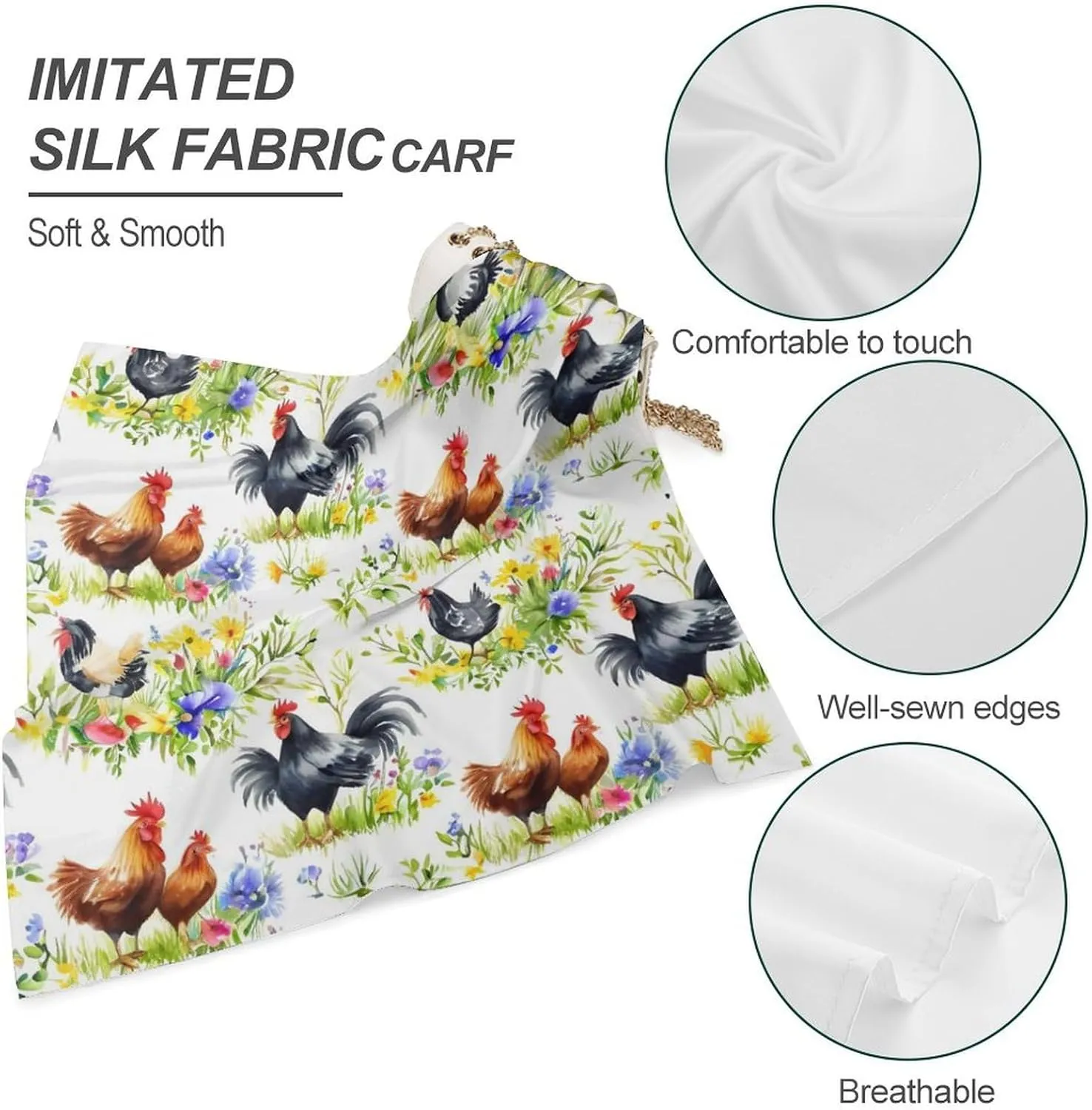 Unique Bandana Handkerchiefs for Women, Smooth Face Mask Headbands Neck Gaiter