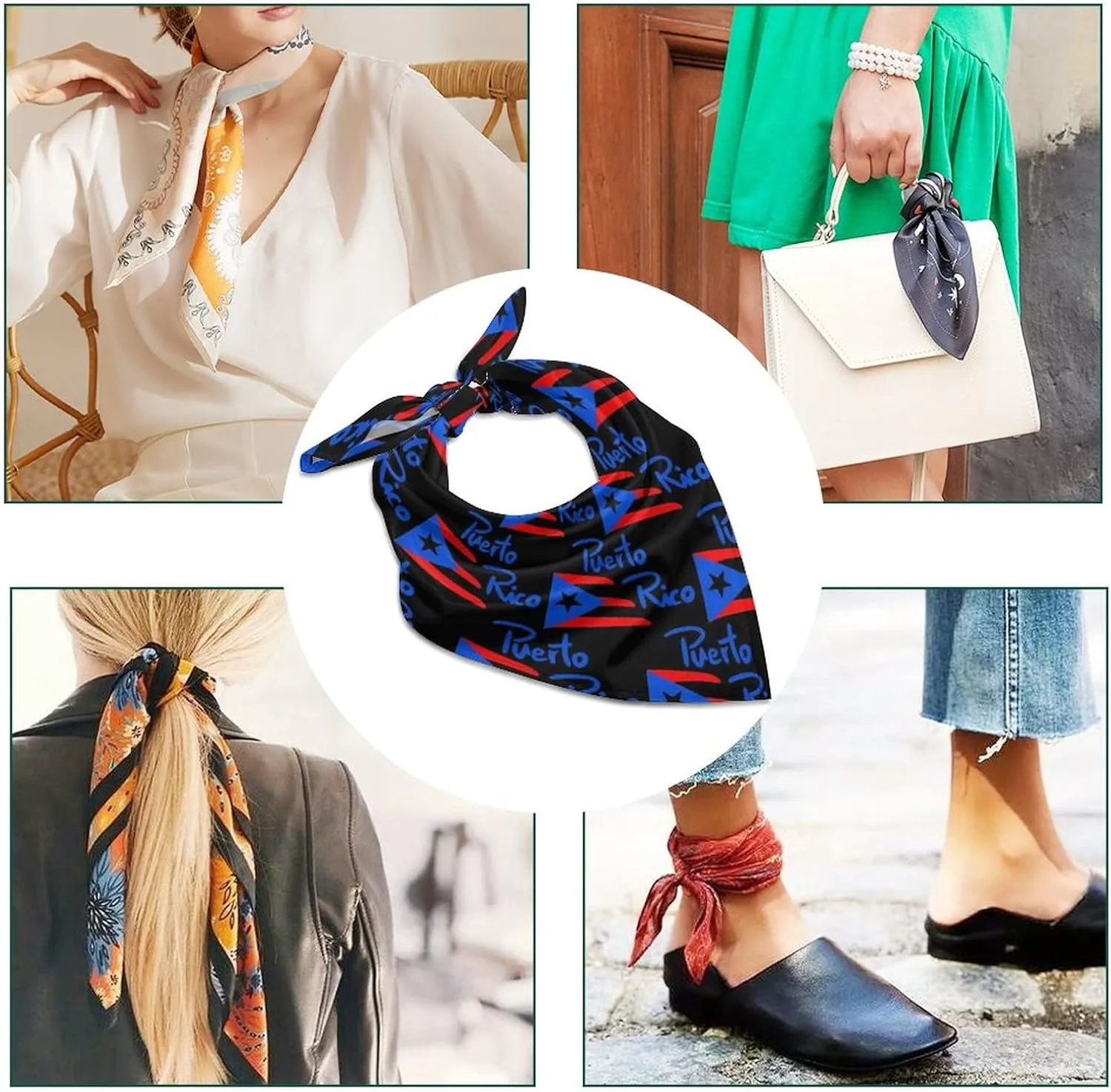 Unique Bandana Handkerchiefs for Women, Smooth Face Mask Headbands Neck Gaiter