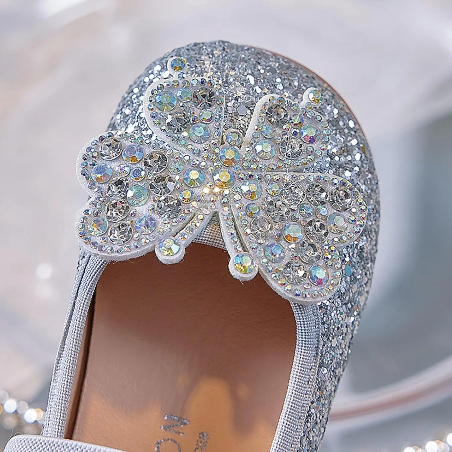 Walking Shoes for Boys Girls Girls Flat Sandals Comfortable Soft Fashionable Shiny Princess Sandals