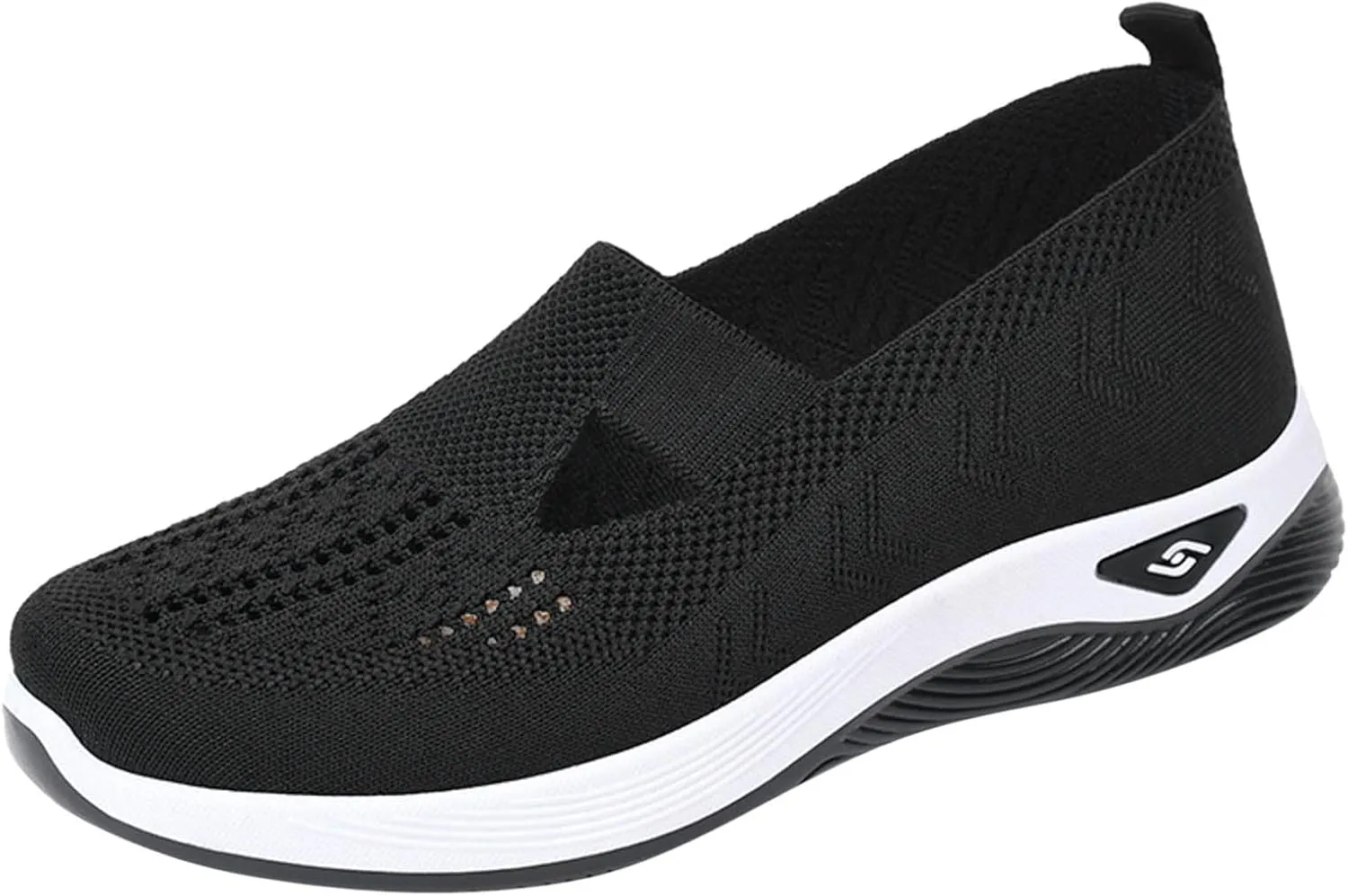 Walking Shoes for Women Orthopedic Sneakers Woven Breathable Running Shoes Arch Support Comfortable Soft Sole Shoes