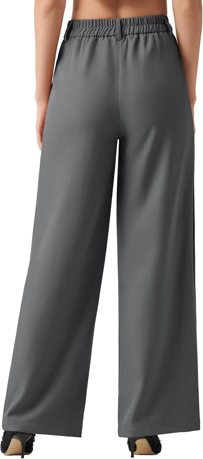 Willit Women's Work Pants Wide Leg Dress Pants High Waisted Casual Slacks Business Office Pants with Pockets 28"/30"/32"