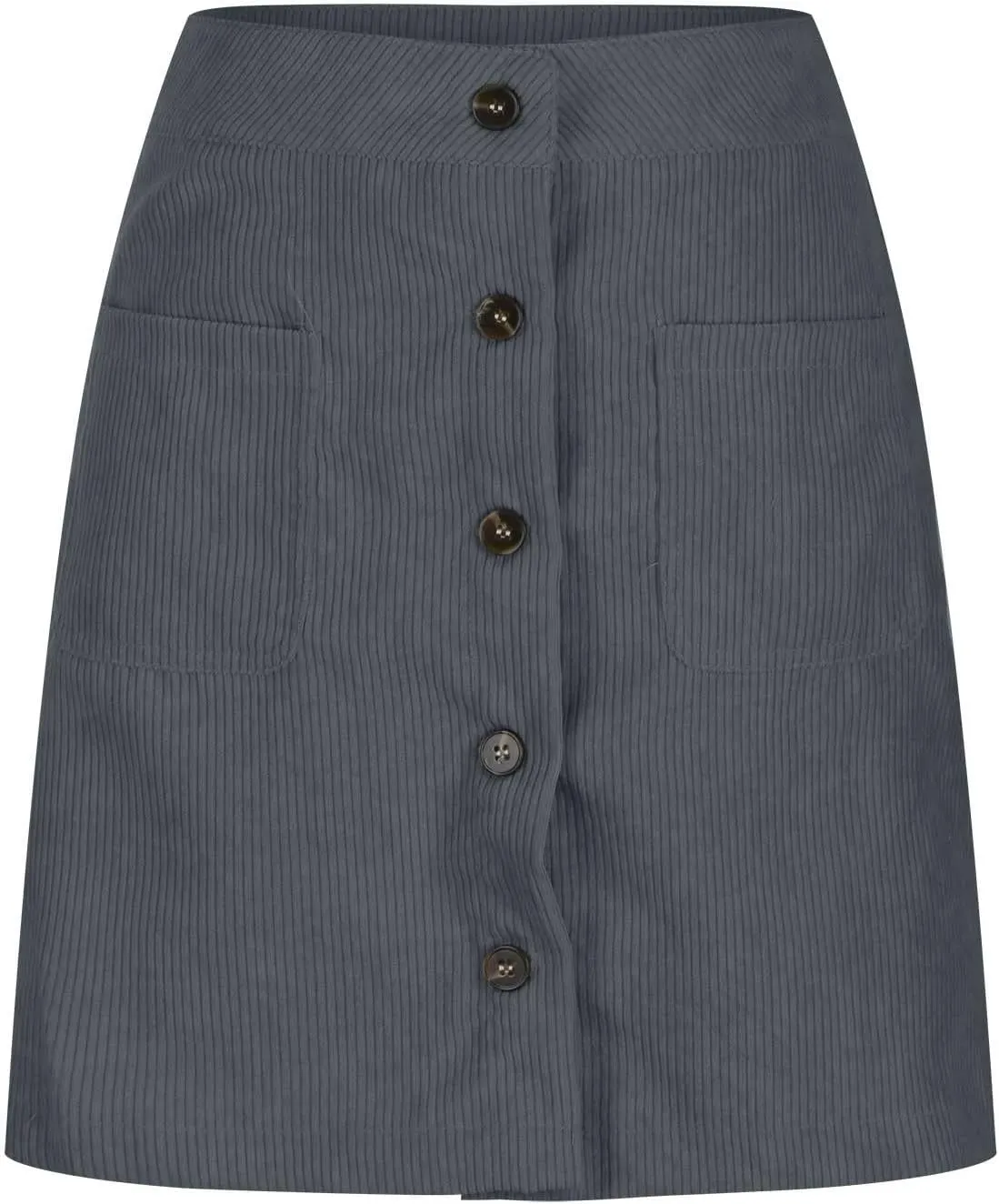 Women Corduroy Skirt Suede Pencil Skirts Office High Waist Button Bodycon Dress Knee Length Summer Elegant Dresses