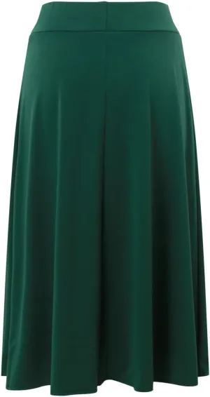 Women Flowy Satin Skirt Elegant High Waisted Midi Skirt Casual Dressy Flared Silk Skirts Classic Summer Vacation Beach Dress