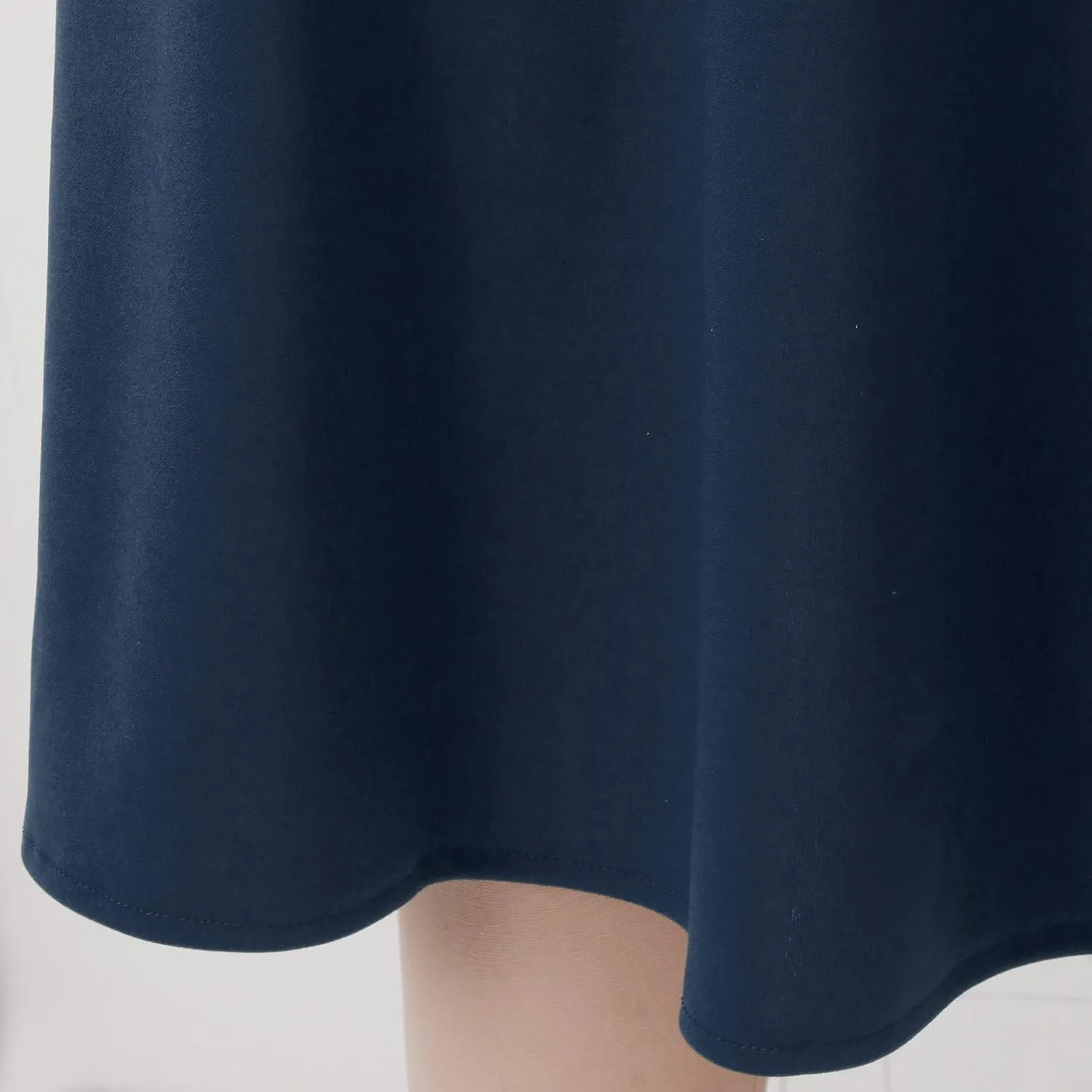 Women Flowy Satin Skirt Elegant High Waisted Midi Skirt Casual Dressy Flared Silk Skirts Classic Summer Vacation Beach Dress