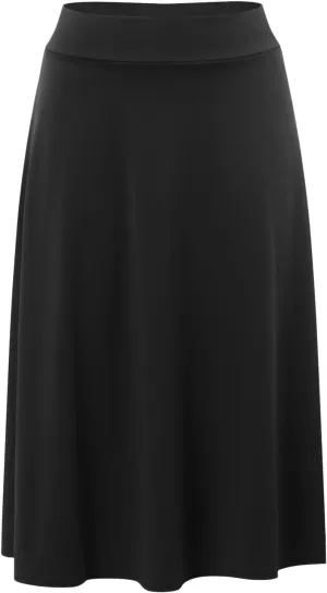 Women Flowy Satin Skirt Elegant High Waisted Midi Skirt Casual Dressy Flared Silk Skirts Classic Summer Vacation Beach Dress