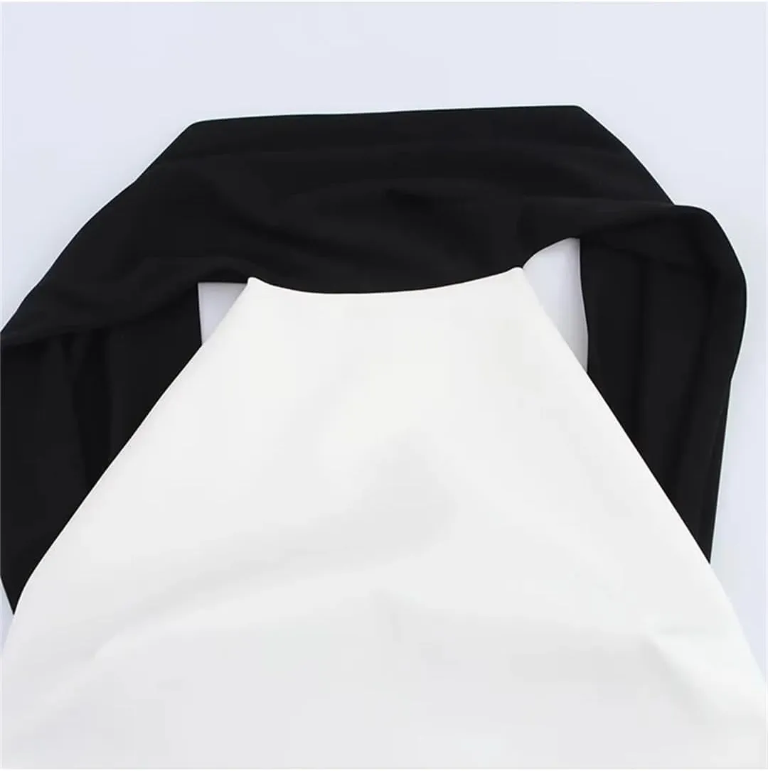Women Hanging Neck Mini Dress Contrast Backless Slim Vestidos Short Party Dresses