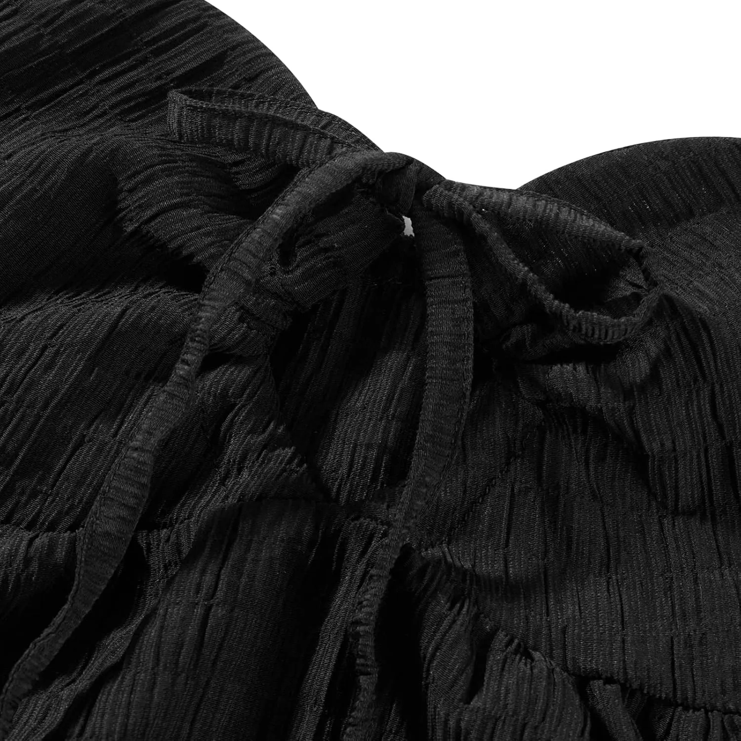 Women Ruffle Hem Strapless Tube Top Flared Hem Peplum Bandeau Tops Tie Front Babydoll Tank Tops Y2k Going Out Tops