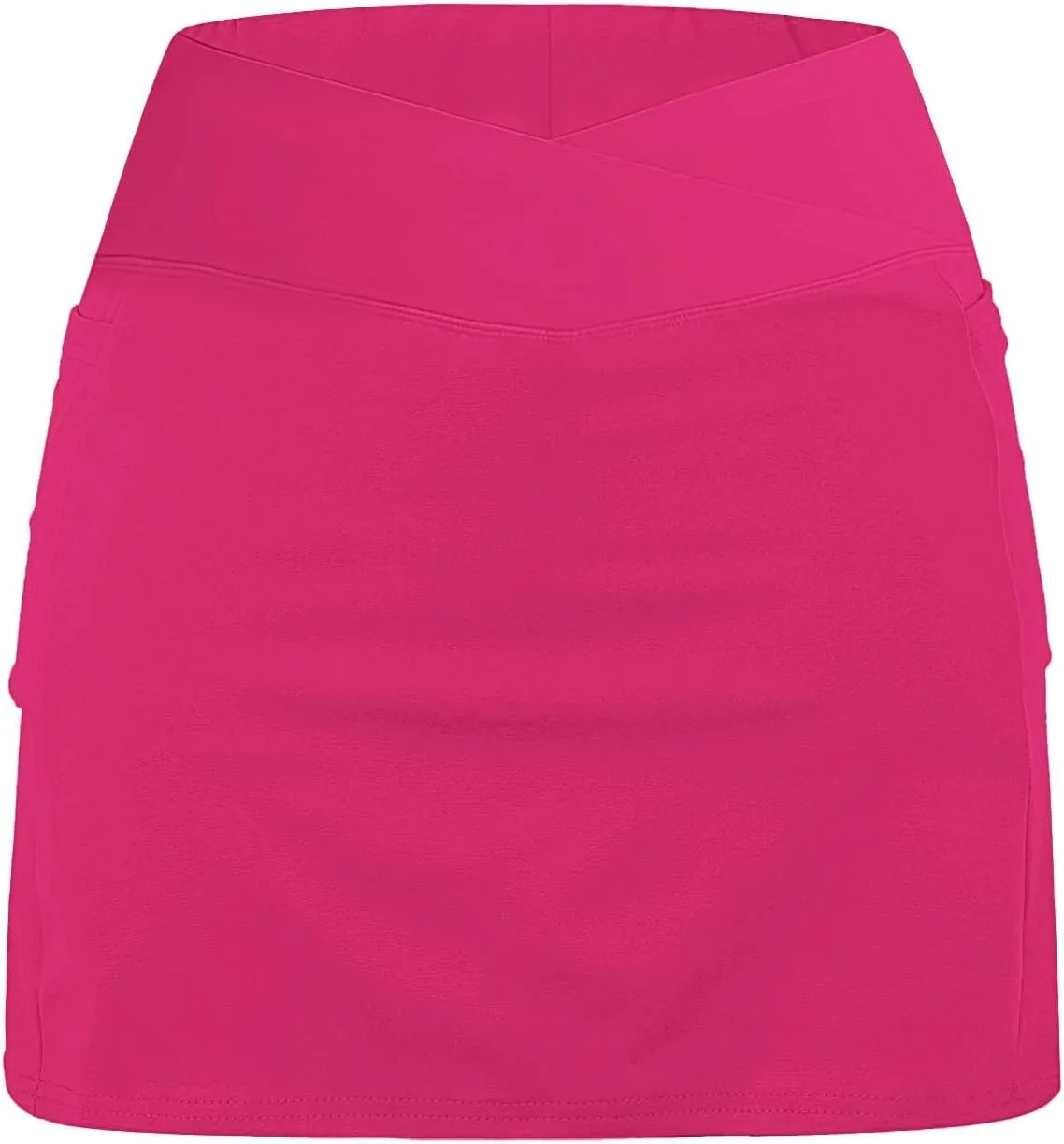 Women's Basic Versatile Stretchy Solid Flared Casual Mini Skater Skirt, S-5XL