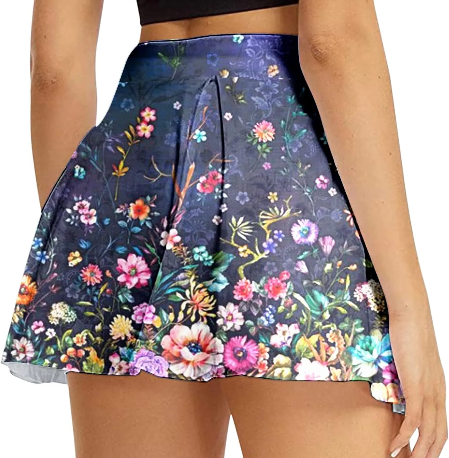 Womens Daily Casual Workout Printed Skirt Tennis Yoga Sport Active Skirt Shorts Skirt Hot Skirt for Women