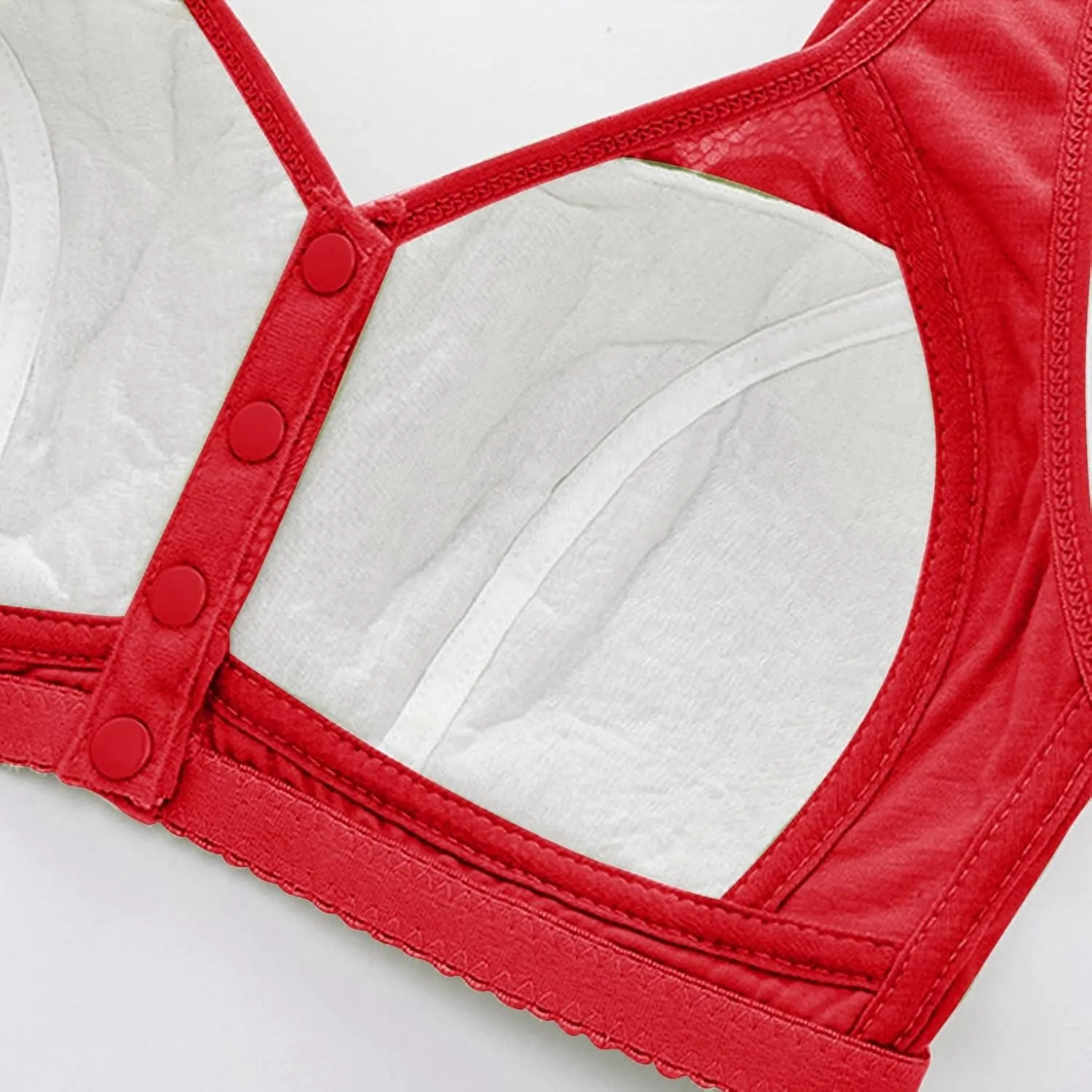 Womens Daisy Bra Front Closure Sports Bras Beauty Back Full Coverage Breathable Easy Close Bra Front Buckle Corset