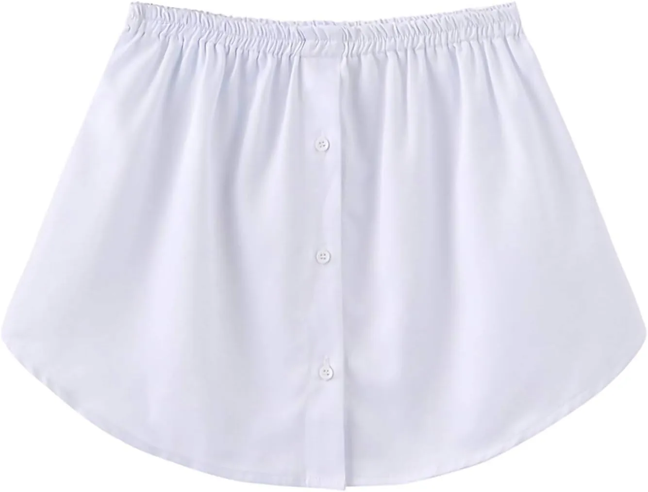 Womens Half Extender Mini Skirts Casual Solid Versatile Short Skirt Shirts Curved Hem Plus Skirt Funny Waist Accessory