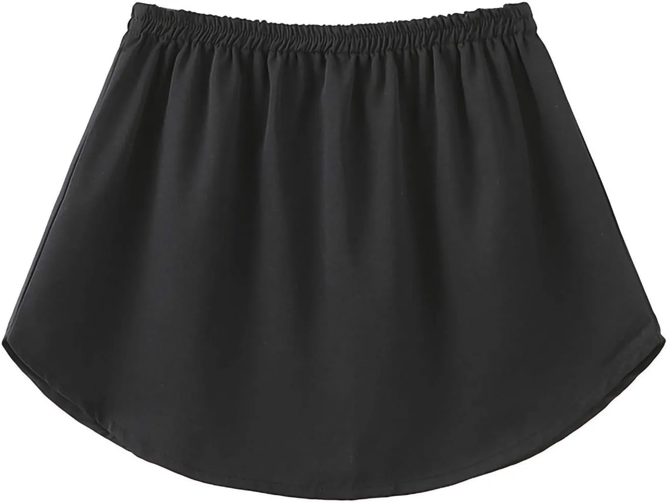 Womens Half Extender Mini Skirts Casual Solid Versatile Short Skirt Shirts Curved Hem Plus Skirt Funny Waist Accessory