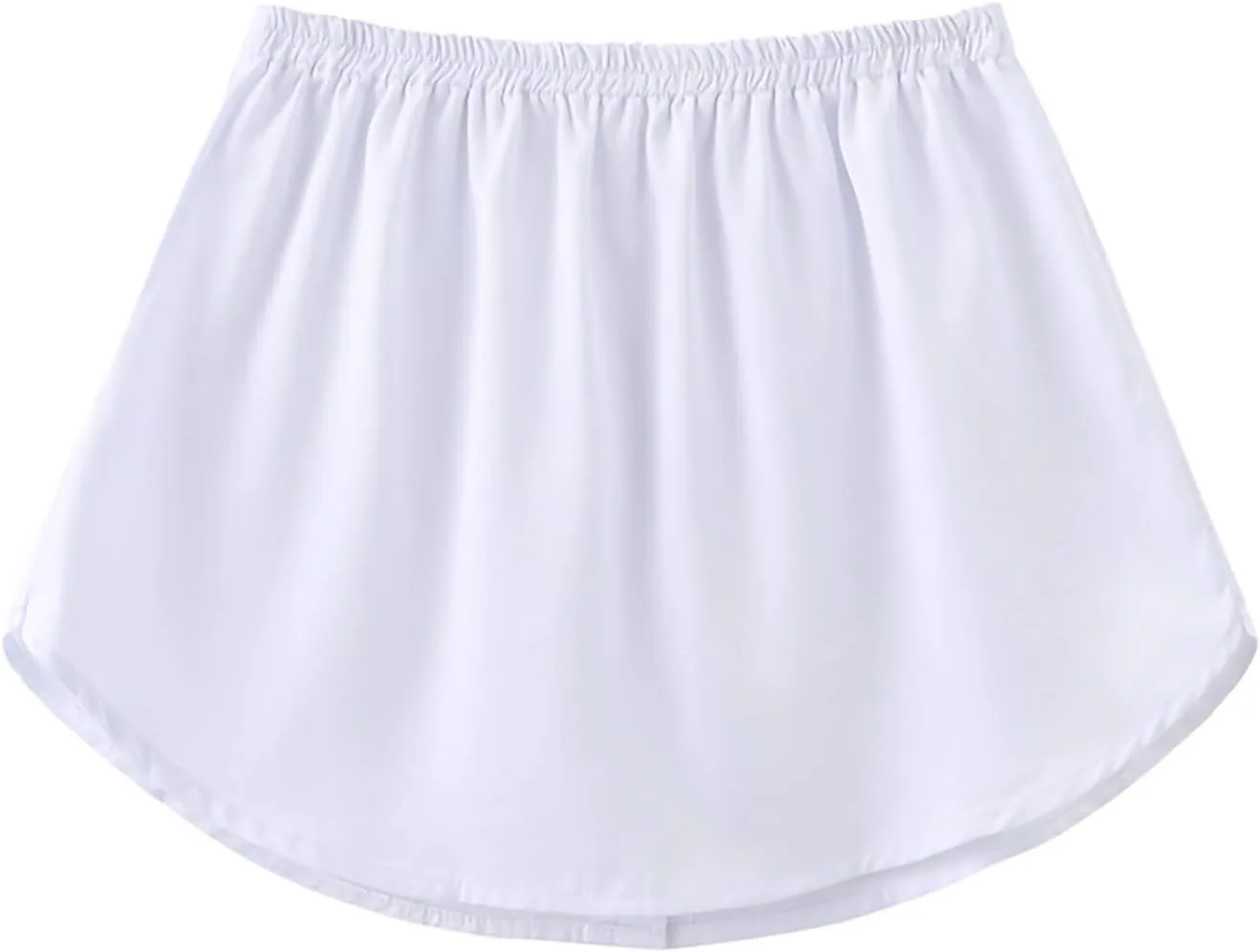 Womens Half Extender Mini Skirts Casual Solid Versatile Short Skirt Shirts Curved Hem Plus Skirt Funny Waist Accessory