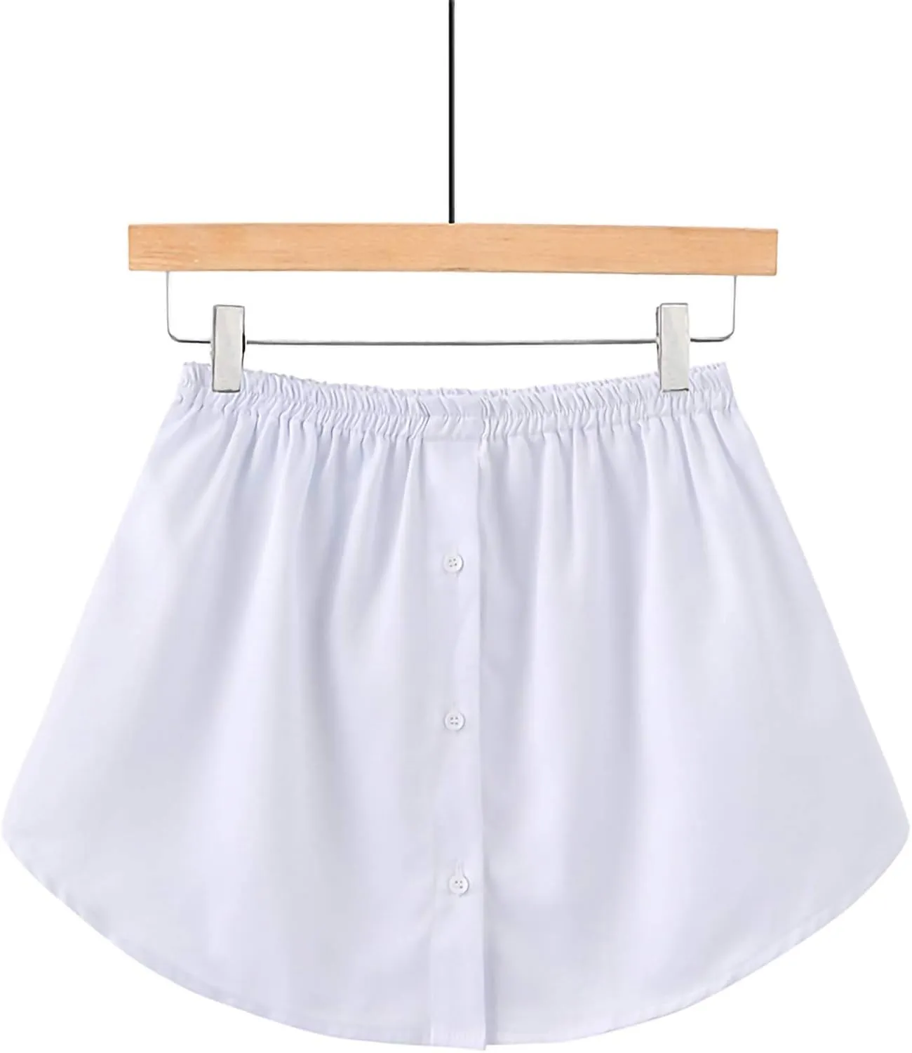 Womens Half Extender Mini Skirts Casual Solid Versatile Short Skirt Shirts Curved Hem Plus Skirt Funny Waist Accessory