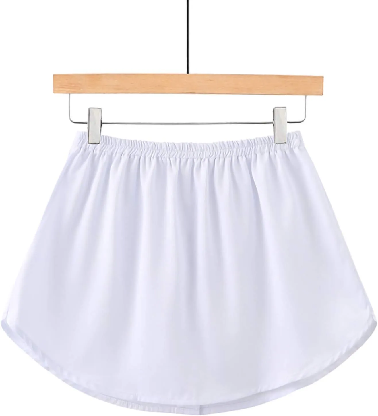Womens Half Extender Mini Skirts Casual Solid Versatile Short Skirt Shirts Curved Hem Plus Skirt Funny Waist Accessory