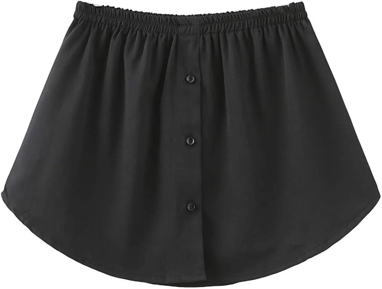 Womens Half Extender Mini Skirts Casual Solid Versatile Short Skirt Shirts Curved Hem Plus Skirt Funny Waist Accessory
