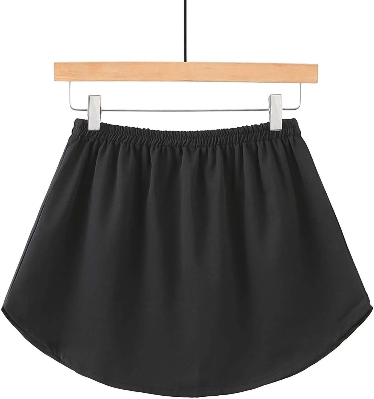 Womens Half Extender Mini Skirts Casual Solid Versatile Short Skirt Shirts Curved Hem Plus Skirt Funny Waist Accessory