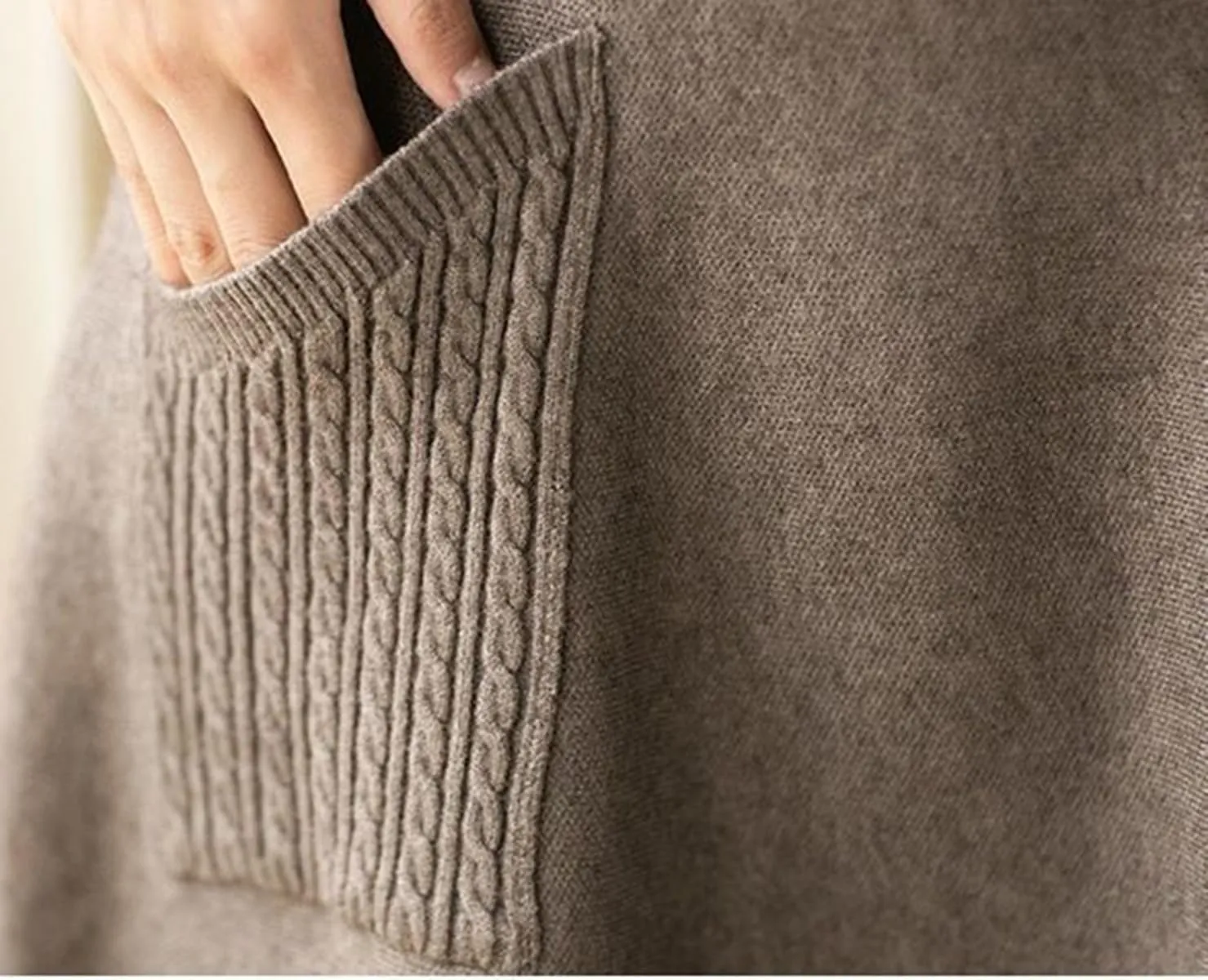 Womens Knit Midi Skirt with Pockets Elastic High Waist Pleated Skirt Fall Winter Long A Line Skirt