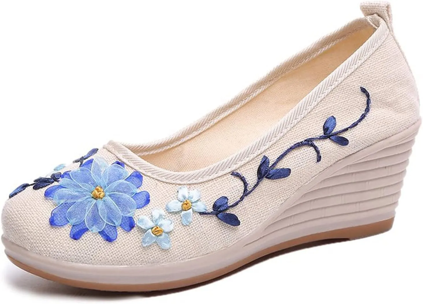 Women's Leather Casual Shoes Outdoor Casual Fashion Breathable Leisure Women's Thick-Soled Sandals Shoes