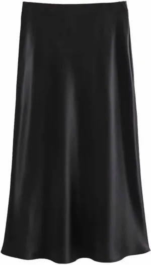 Women's Long Skirt Dressy Casual High Waisted A Line Flowy Ruffle Elegant Party Skirts Trendy Comfortable Solid Skirt