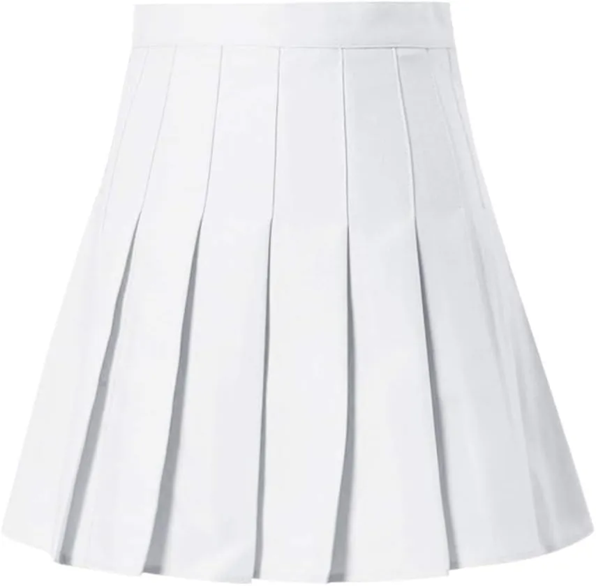 Women's Novelty Skirts Casual Solid Versatile Pleated Skirt High Waisted Cozy Mini Skirts Slim Fit Zipper Pencil Skirts