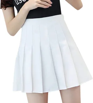 Women's Novelty Skirts Casual Solid Versatile Pleated Skirt High Waisted Cozy Mini Skirts Slim Fit Zipper Pencil Skirts