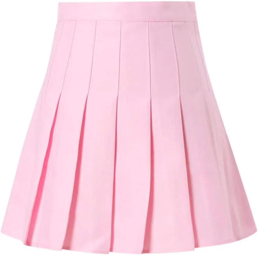 Women's Novelty Skirts Casual Solid Versatile Pleated Skirt High Waisted Cozy Mini Skirts Slim Fit Zipper Pencil Skirts