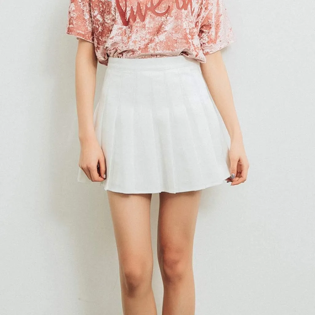 Women's Novelty Skirts Casual Solid Versatile Pleated Skirt High Waisted Cozy Mini Skirts Slim Fit Zipper Pencil Skirts