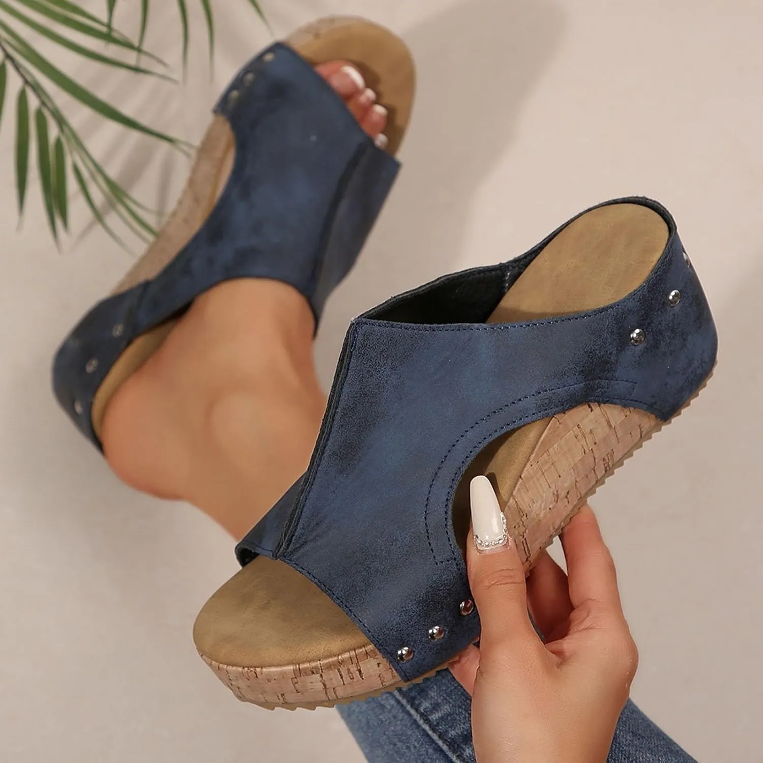 Women's Sandals Dressy Beach Flip Flops Sandals Fashion Summer Thong Sandals Arch Support Platform Wedge Sandal
