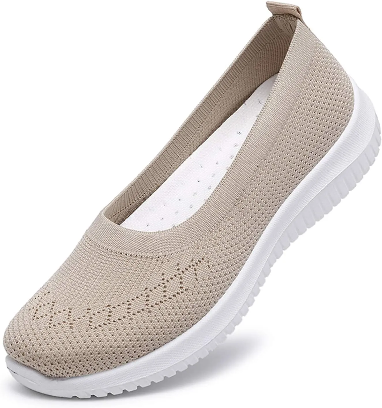 Women's Woven Orthopedic Shoes Lightweight Breathable Slip On Sneakers Outdoor Walking Shoes with Non-Slip Sole