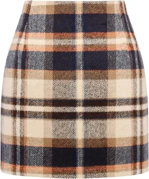 XOWRTE Women's Skirt Autumn Women's Skirt Flared A Line Pleated Skirts Intage Elegant Bodycon Pencil Dance Skirts