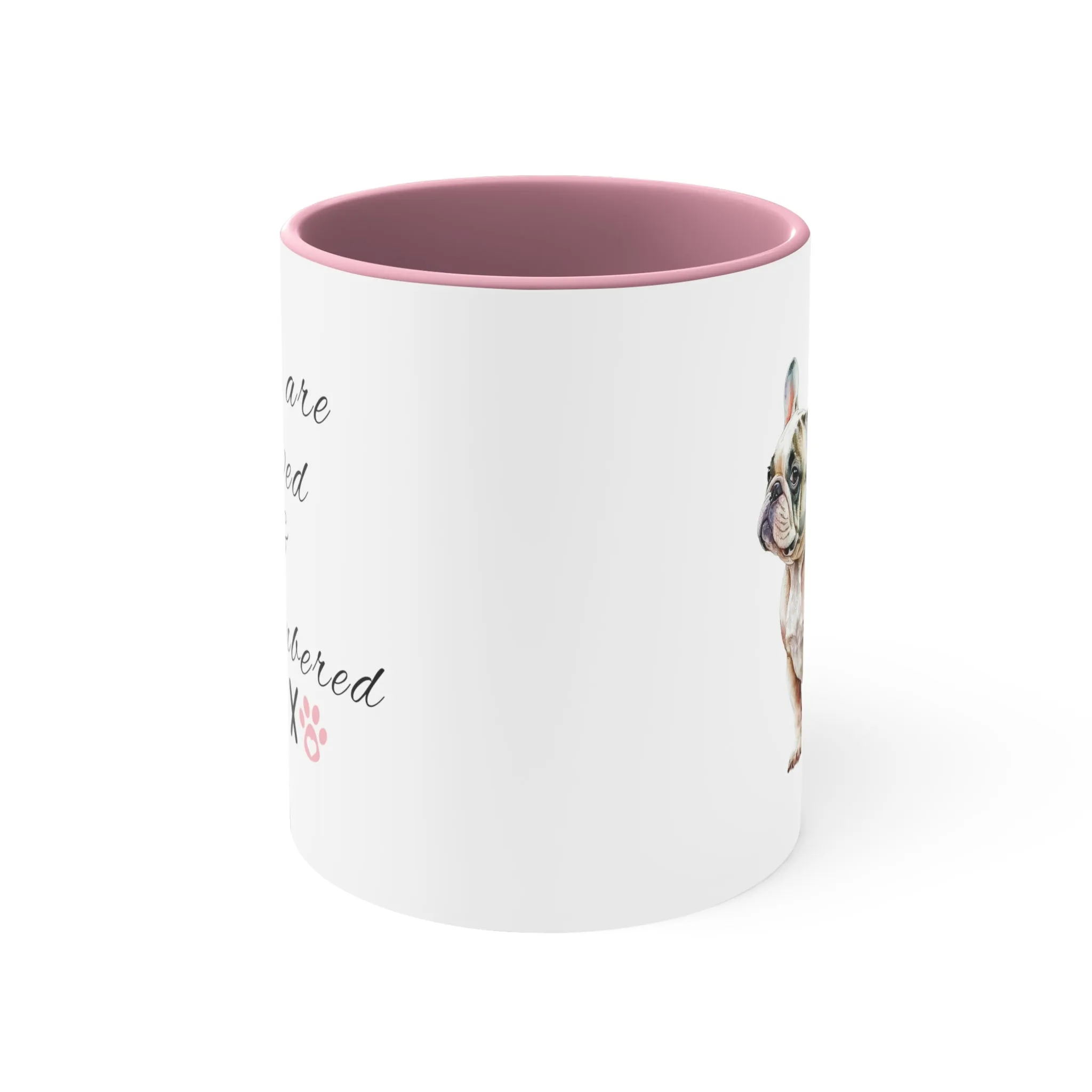 You are Loved and Remembered Custom Dog Memorial  Coffee Cup with Multi-Colors for Pet Lovers