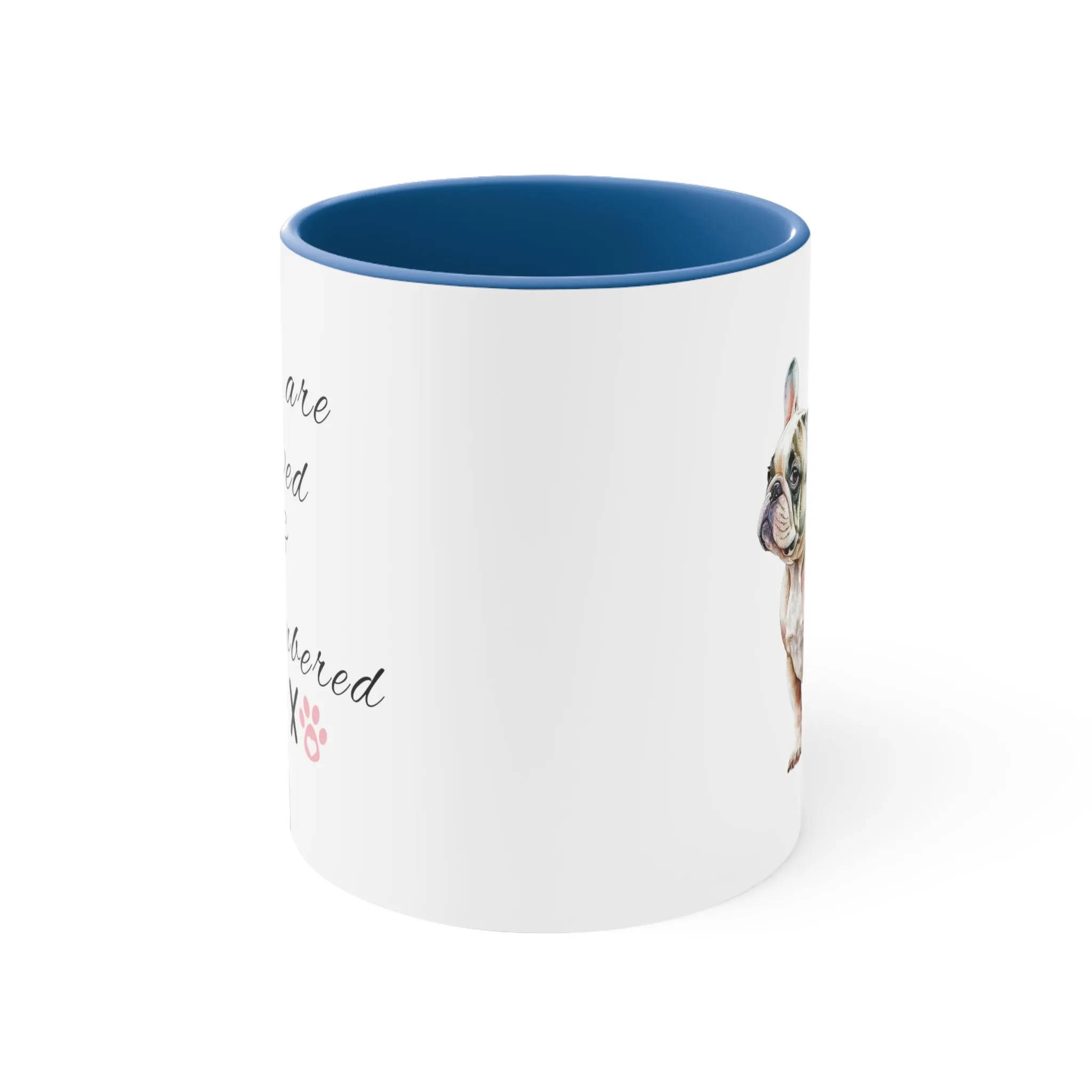 You are Loved and Remembered Custom Dog Memorial  Coffee Cup with Multi-Colors for Pet Lovers