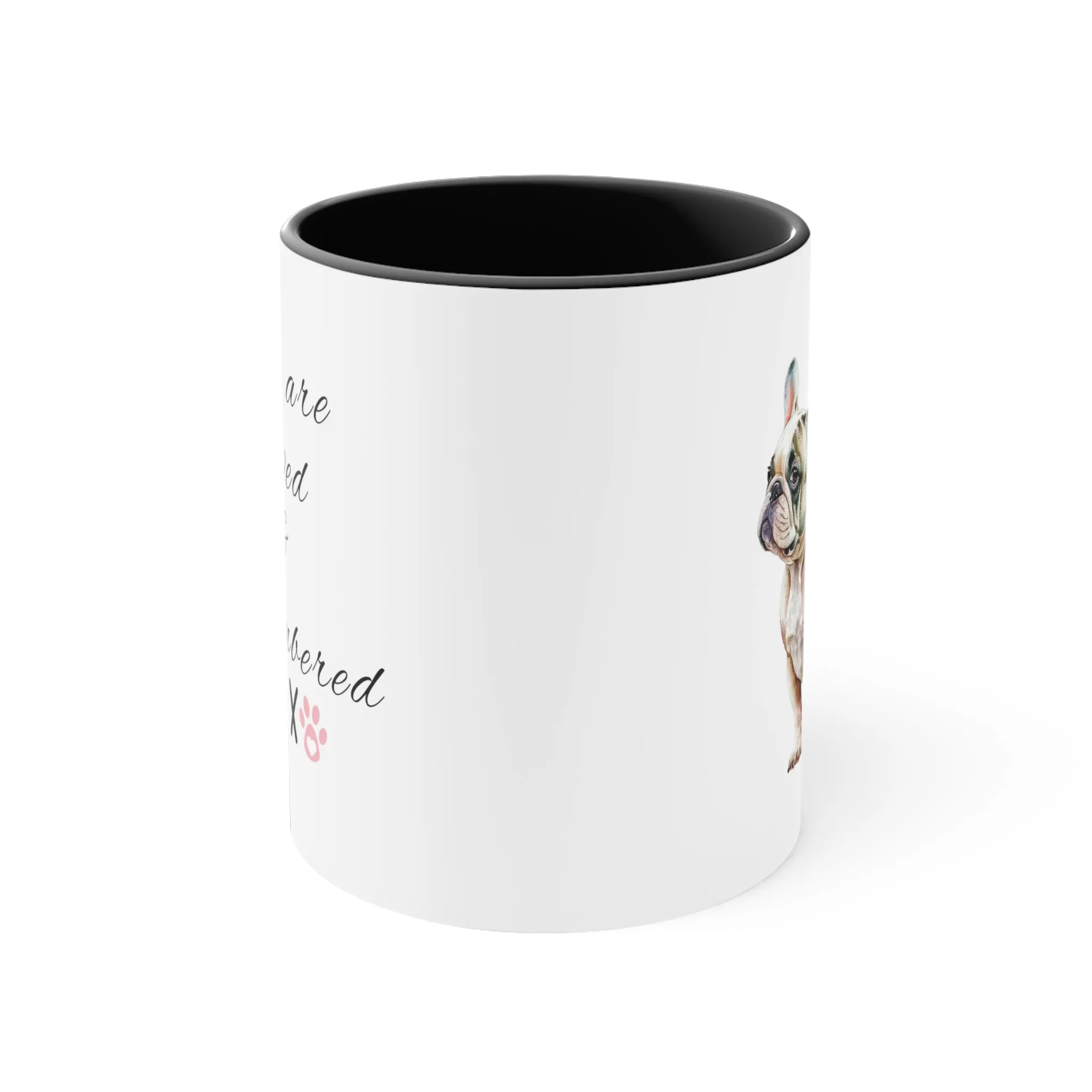 You are Loved and Remembered Custom Dog Memorial  Coffee Cup with Multi-Colors for Pet Lovers