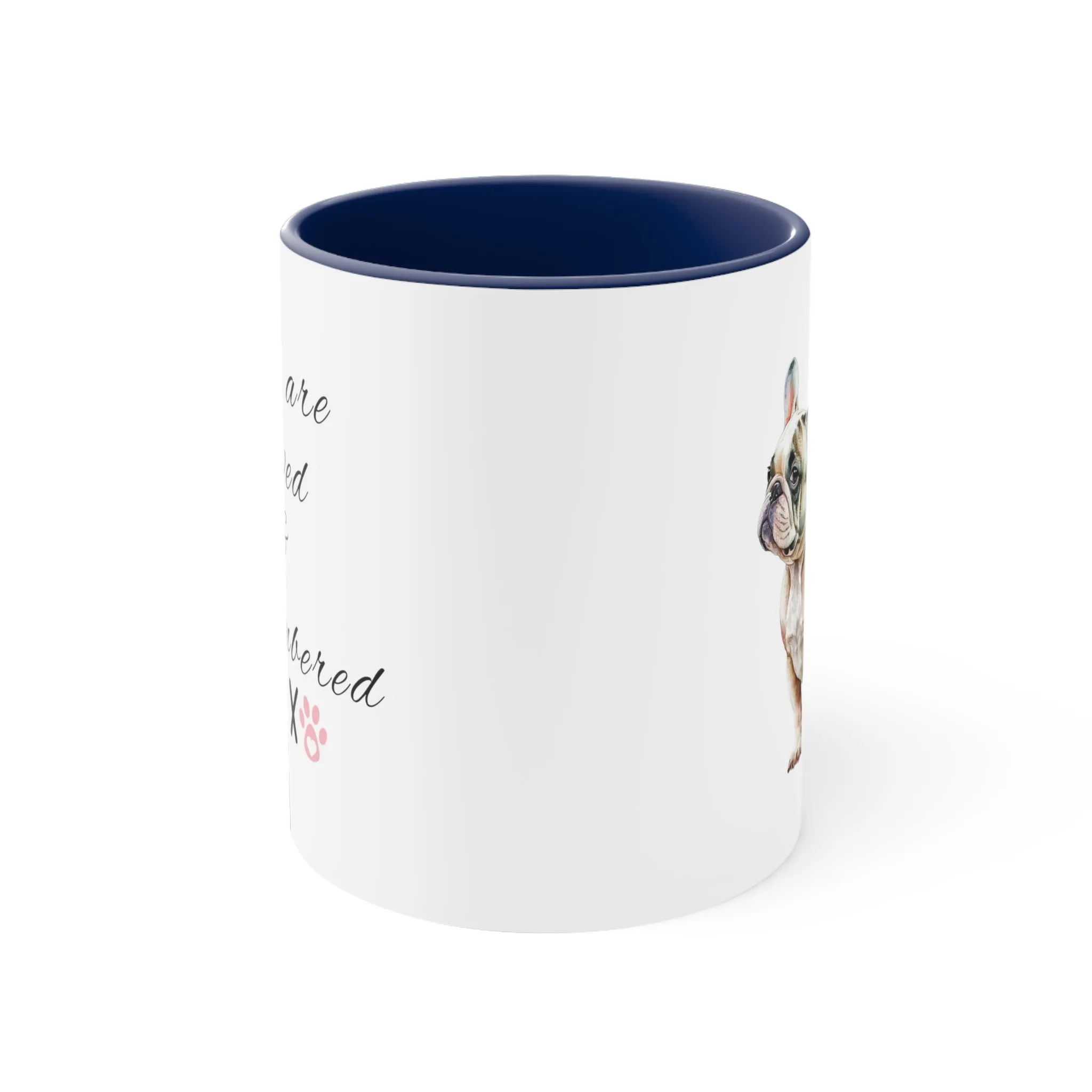 You are Loved and Remembered Custom Dog Memorial  Coffee Cup with Multi-Colors for Pet Lovers