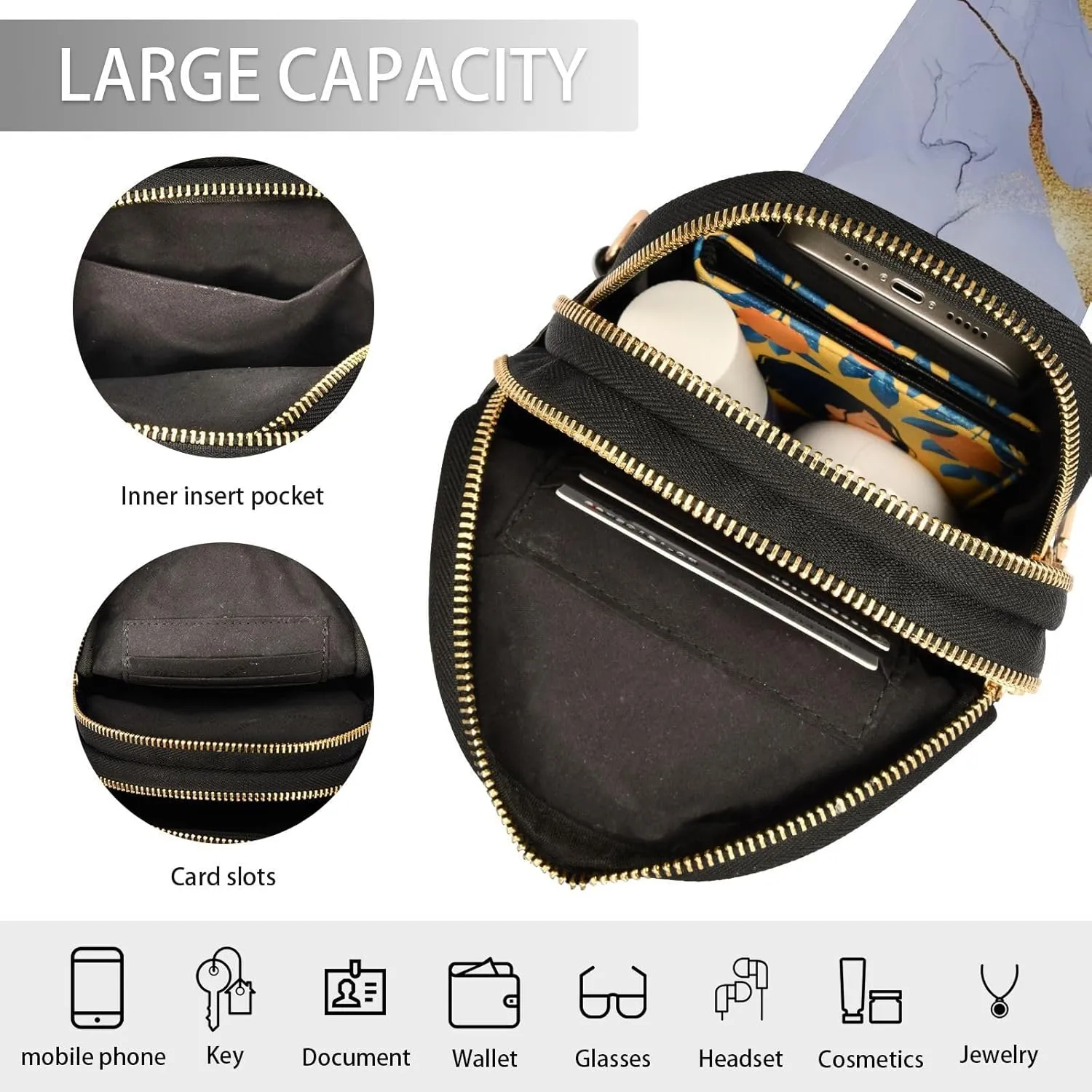 Yuiboo Shoulder Bag Waterproof Travel Bag for Men for Travel